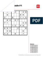 Sudoku 5puzzles Combined