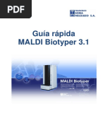 Manual de uso de MALDI-TOF | PDF | Agua | Espectrometría de masas
