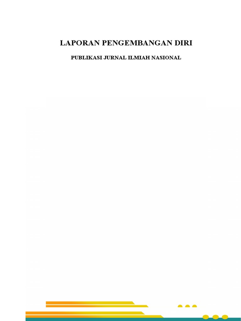 Laporan Pengembangan Diri Guru 2022 | PDF | Karier & Perkembangan ...