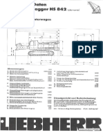 Liebherr Hs 842 HD Hydroseilbagger Technisches Datenblatt Spezifikationen Deutsch