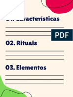 Características e elementos de reconhecimento pessoal