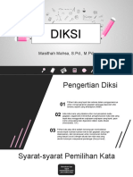 Diksi: Masithah Mahsa, S.PD., M.PD