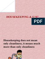 Housekeeping and 5s