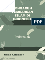 PENGARUH PEMBARUAN ISLAM DI INDONESIA