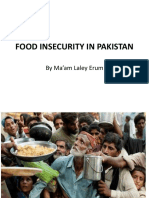 Food Insecurity in Pakistan: by Ma'am Laley Erum