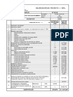 Valorización de Proyecto +/-30%: Obra Cliente #N° 463-04