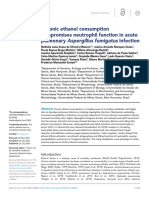 Chronic Ethanol Consumption Compromises Neutrophil Function in Acute Pulmonary Aspergillus Fumigatus Infection