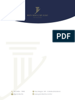 White Formal Law Firm Letterhead PDF