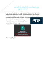 Configura Cta Gmail Con Contraseña de Terceros PDF