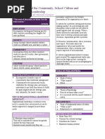 The Teacher and The Community School Culture and Organizational Leadership