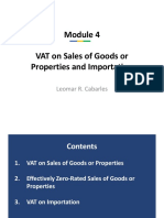 Module 4 VAT On Sales of Goods or Properties With Answers PDF