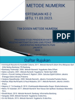 2 Materi Metode Numerik - Pertemuan Ke-2 - Genap TA 2022-2023