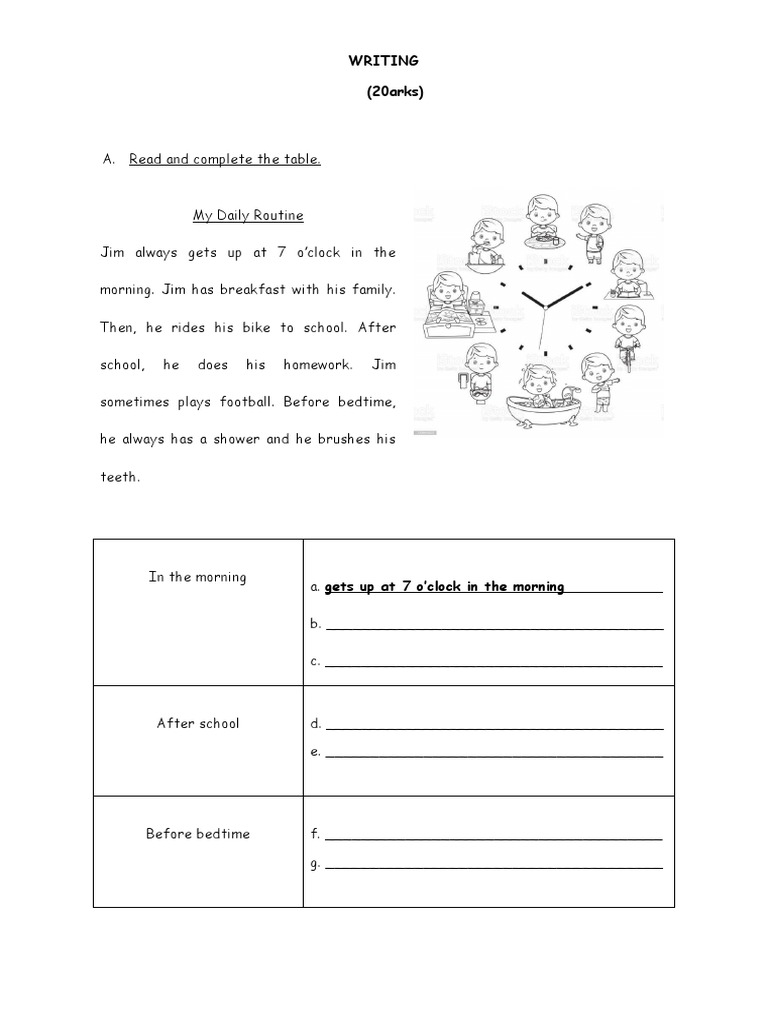 MIDYEAR TEST YEAR 3 WRITING (1) PDF