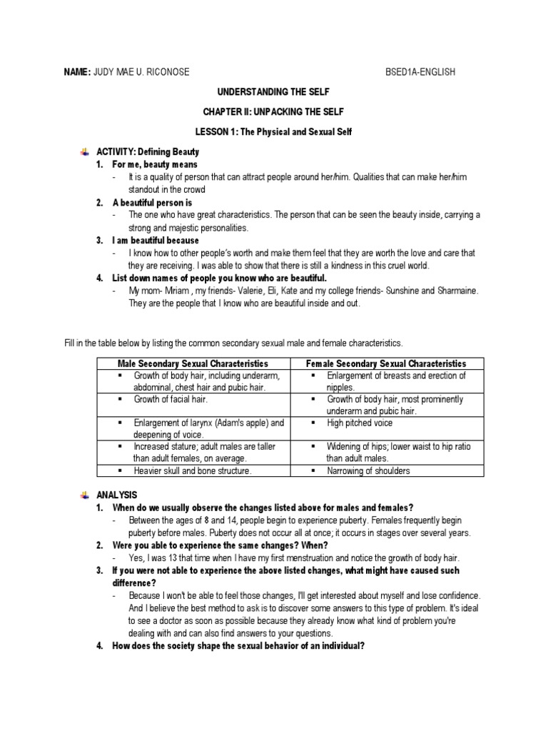 Chapter 2 (Uts) | PDF | Human Sexual Activity | Puberty