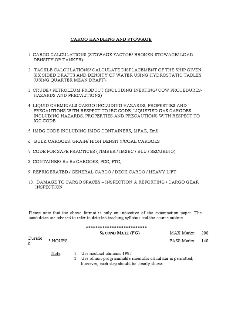 Cargo Handling PDF Meteorology Cargo