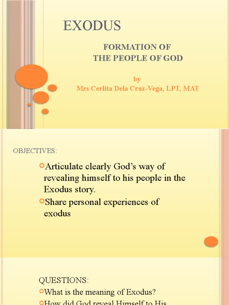 Understanding The Exodus Narrative Pdf