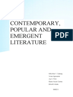 Introduction Contemporary Literature 1