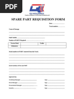Critical Spare Parts List | PDF