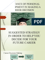 Importance of Personal Development in Career Decision Making