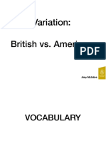 American vs. British English
