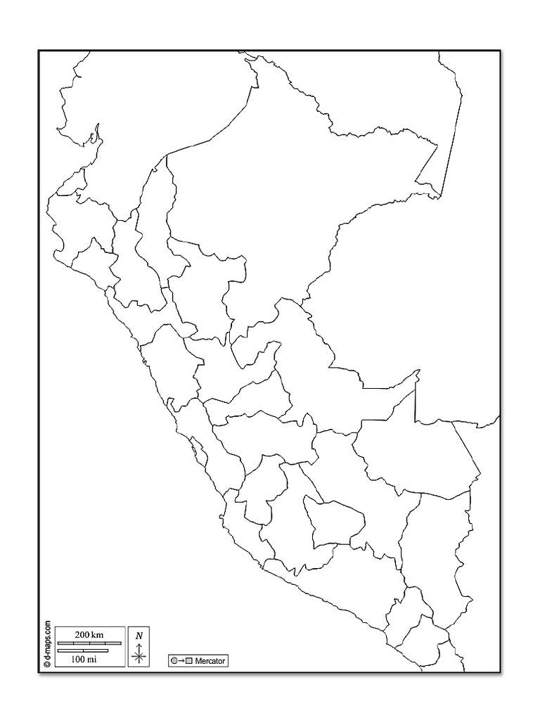 Plantilla Mapa Del Perú | PDF
