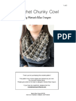 PDF Crochet Chunky Cowl Pattern