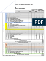 Programa arquitectónico tipología 1 ideal