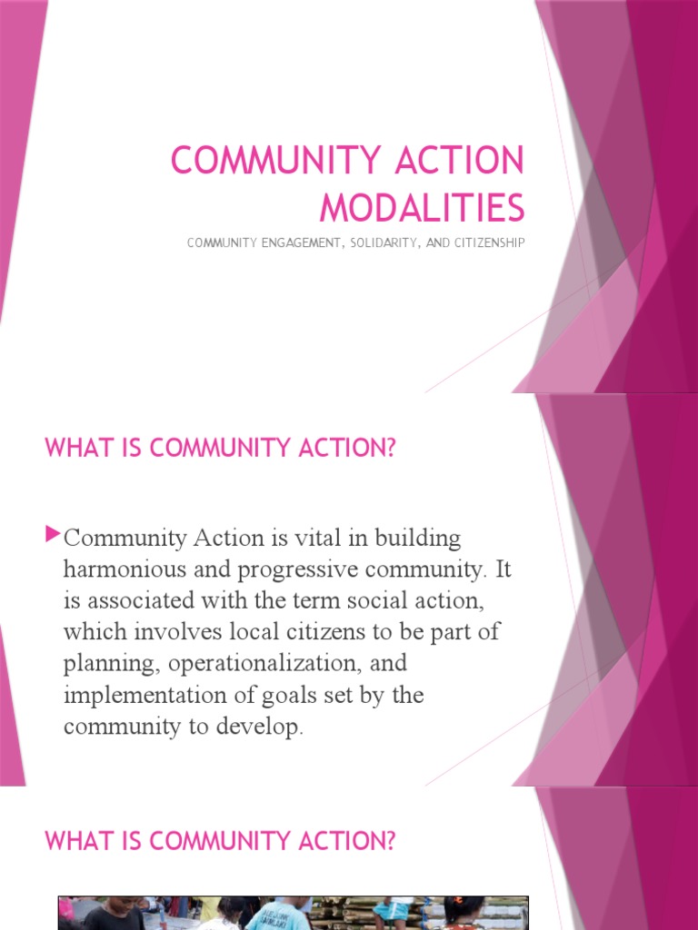 Community Action Modalities.1 | PDF | Community | Citizenship