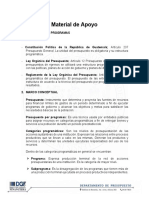 Material de Apoyo para Mejorar La Comprensión Del Presupuesto Por Programas PDF