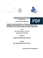 Origen y reorganización de las Escuelas Regionales Campesinas 1934-1935