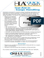 First Aid Marine Cargo Handling