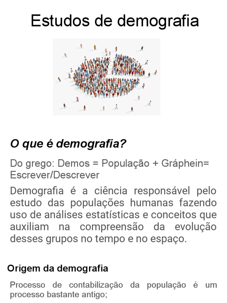 Estudos Demografia | PDF | Demografia | População mundial