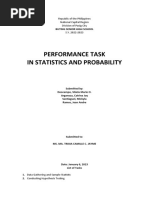 Performance Task in Statistics and Probability