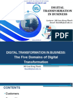 The Five Domains of Digital Transformation