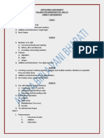 Maths Syllabus PDF