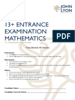 13PlusMathematicsSamplePaper PDF