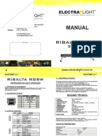 MANUAL RIBALTA RGBW 36x3W