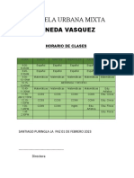 Horario de Clases