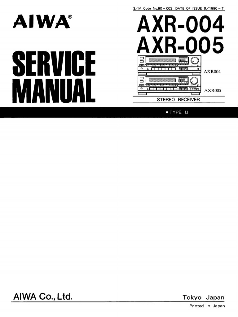 Aiwa AXR-004-Service-Manual | PDF
