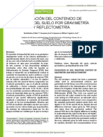 Evaluación Del Contenido de Humedad Del Suelo Por Gravimetria y Reflectometría PDF