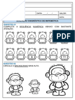 Avaliacao Diagnostica 1o Ano @kaupedrosa - Prof