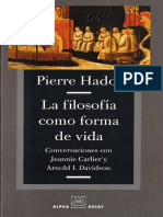Hadot Pierre - La Filosofia Como Forma de Vida