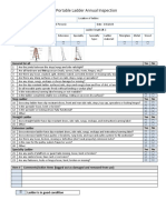 Portable Ladder Annual Inspection Checklist