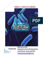 Presentación Listeria - Problemática y Control en La Industria PDF