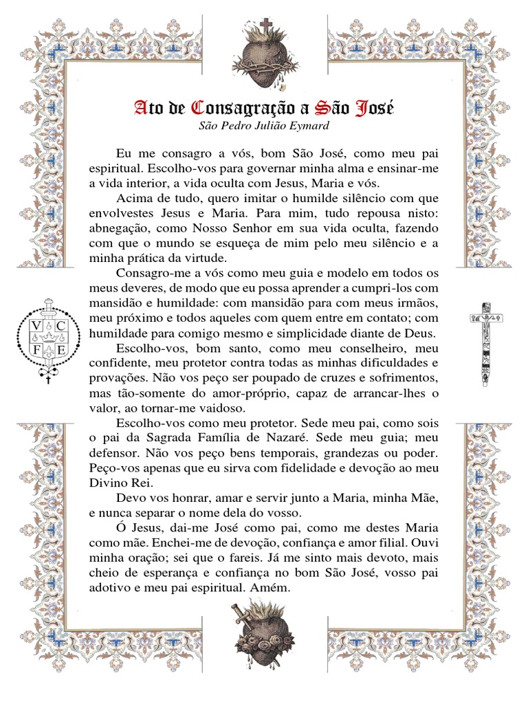 Ato de Consagração A São José | PDF