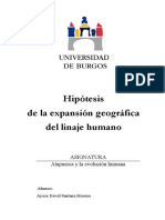 Hipótesis de La Expansión Geográfica Del Linaje.