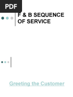 F&B Service Training Module Overview | PDF | Waiting Staff | Hygiene