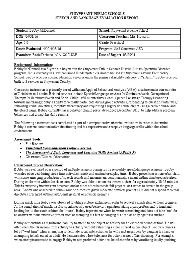 Sample 1 FCP PDF Communication Nonverbal Communication