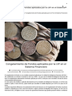 Congelamiento de fondos UIF en Perú y su aplicación en el sistema financiero