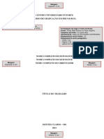 Documento C - Modelo Do Projeto de Pesquisa Centro Universitário
